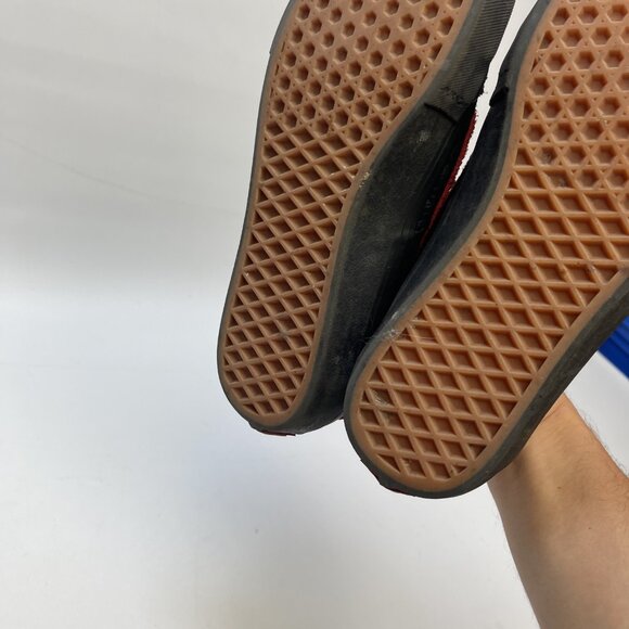 Vans Men’s Baker Style 112 Pro Skate Shoes Size 8 Black Red Suede Low Top Read - Picture 6 of 15